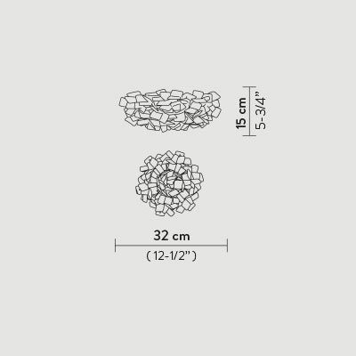 Потолочный светильник Slamp Clizia CEILING / WALL MINI Mama Non Mama CLI78PLF0001MN000