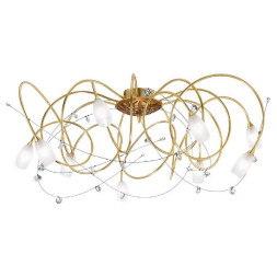 Потолочная люстра Masca Kikka 1850/9PL Oro brunito / Glass 559