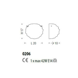 Настенно-потолочный светильник Sylcom Emisphera 0206 BL
