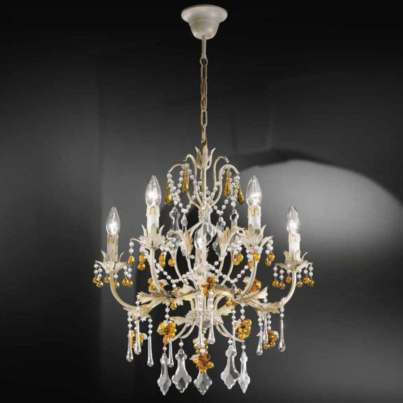 Люстра Beby Group Fruit 101/5 White Leather 01 Straw Colored Grapes