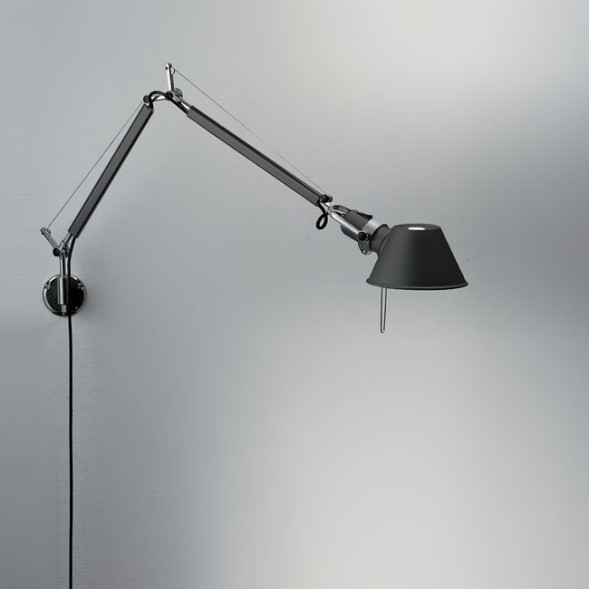 Бра Artemide Tolomeo micro parete halo black A025150 + A010930