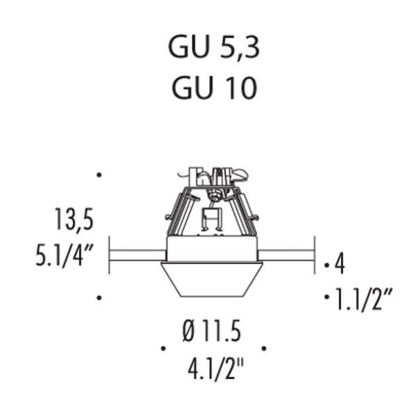 Встраиваемый спот (точечный светильник) Leucos IGEA 2 0002886