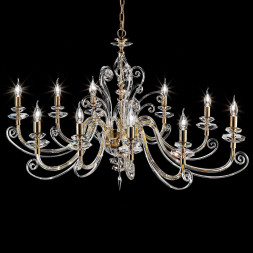 Люстра Euroluce Alicante Ellipse L10 120 gold Clear
