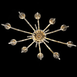 Люстра Euroluce Alicante Ellipse L10 120 gold Clear