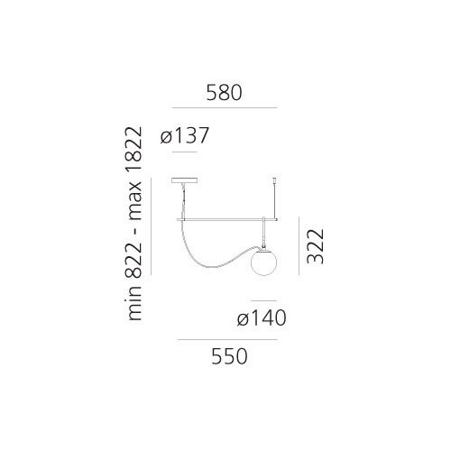 Подвесной светильник Artemide nh 1272010A
