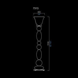 Торшер Barovier&amp;Toso Perseus 7313/WP