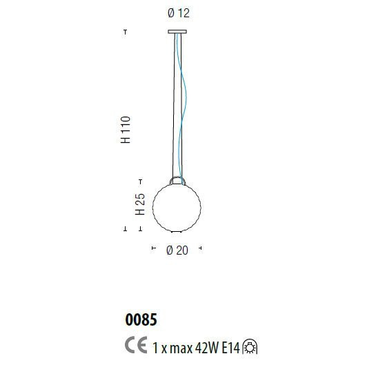 Подвесной светильник Sylcom Jupiter 0085 K TOP