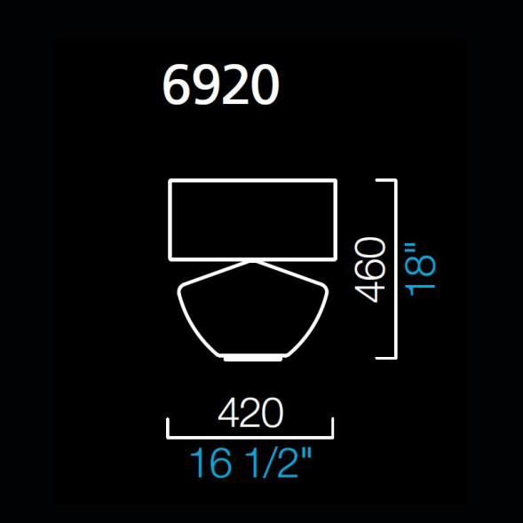 Настольная лампа Barovier&amp;Toso Ikebana 6920/BS/QN