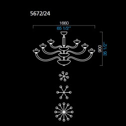 Люстра Barovier&amp;Toso Kensington 5672/24/HO