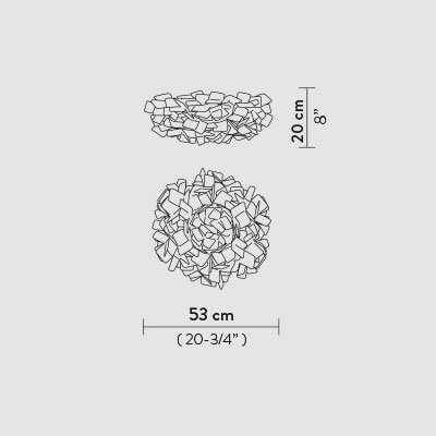 Потолочный светильник Slamp Clizia Ceiling M BLUE CLI78PLF0000B_000