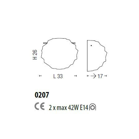 Настенно-потолочный светильник Sylcom Emisphera 0207 TOP
