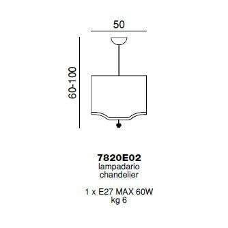 Подвесной светильник Beby Group Pure 7820E02 Chrome Silver Grey 041 - champagne