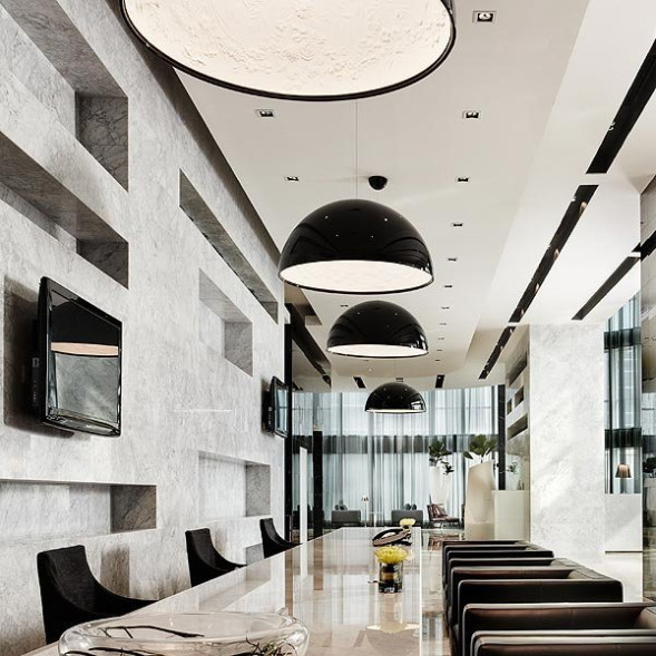 Подвесной светильник Flos Skygarden 1 ECO Glossy black F6411030