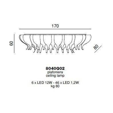 Потолочный светильник Beby Group Nymphea 8040Q02 Light gold Golden Portoino