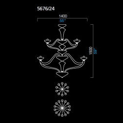 Люстра Barovier&amp;Toso Windsor 5676/24/IN