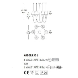 Люстра Morosini Evi Style Gadora SO6 ES0601SO04AVAL