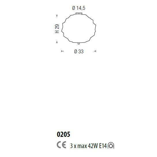 Потолочный светильник Sylcom Emisphera 0205 FU