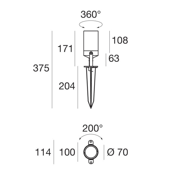 Садово-парковый фонарь Linea Light Vision 51585
