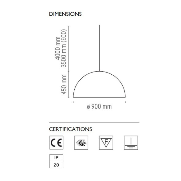 Подвесной светильник Flos Skygarden 2 ECO Matt gold F6421044