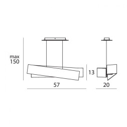 Подвесной светильник Linea Light Zig Zag 6994