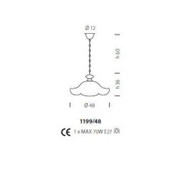 Подвесной светильник Sylcom Malipiero 1199/48 K CO