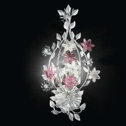 Настенный светильник Renzo Del Ventisette A 14382/3 DEC. 0148 + ARGENTO