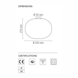 Потолочный светильник Flos Glo-Ball C1 F3023000
