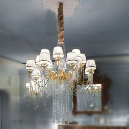 Люстра IlParalume MARINA 4434 1744/CH16 ORO 24K