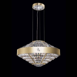 Подвесной светильник Beby Group Stone 5150E01 Satin Gold Cut Almond Transparent