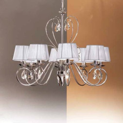 Люстра Orion Leuchten LU 1658/8 Chrom + 8 Schirm 4461 Weiss