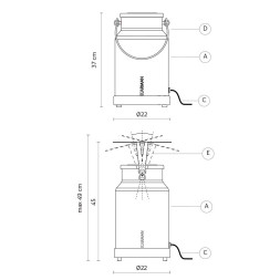 Садово-парковый фонарь Karman Via Lattea HP127 1G EXT