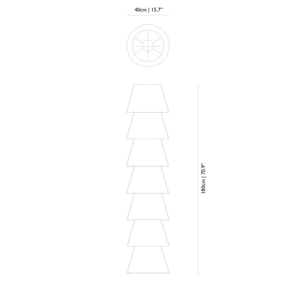 Напольный светильник MOOOI Set up shades 7 MOLS7-----W