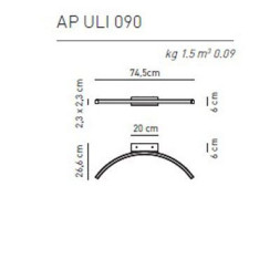 Настенный светильник Axo Light U-Light AP ULI 090 AP ULI 090 LED AN XX
