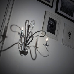 Бра Masca Deco 1878/A2 Piombo argento