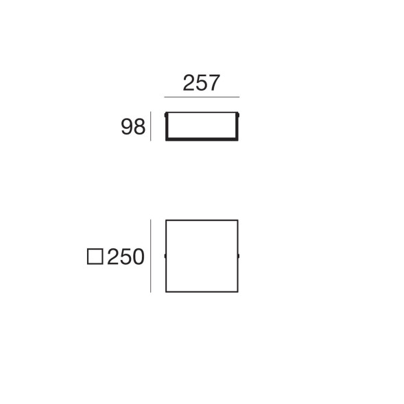 Настенный светильник Linea Light Glued 90301