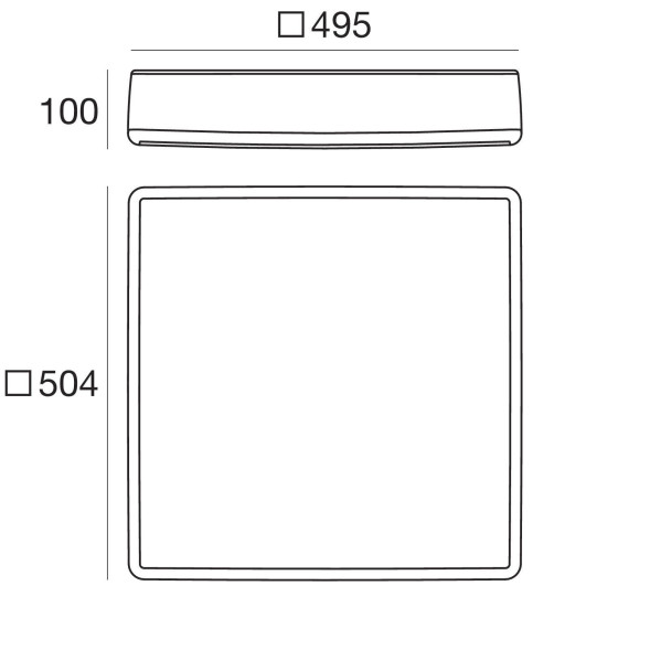 Настенно-потолочный светильник Linea Light MyWhite 8162N