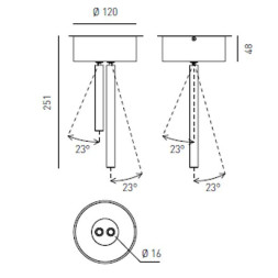 Потолочный светильник Axo Light Virtus VIRTUS CEILING LAMP 101 07