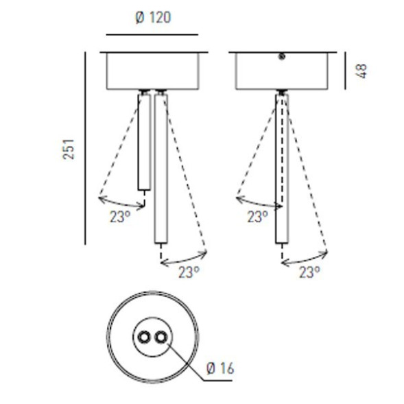 Потолочный светильник Axo Light Virtus VIRTUS CEILING LAMP 101 07