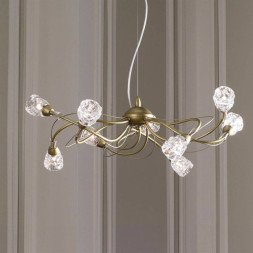 Люстра Masca Luna 1865/9 Ottone nichel / Glass 576