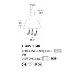 Подвесной светильник Evi Style Tears SO40 ES0120SO22NEAL