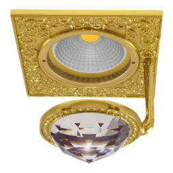 Встраиваемый спот (точечный светильник) FEDE Lighting Crystal De Luxe San Sebastian FD1033CLOB