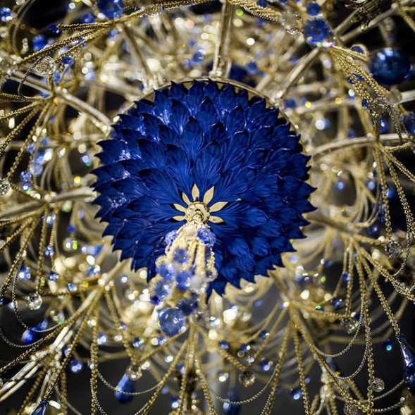 Люстра Beby Group Beby Resort 3400B01 Light Gold Blue Orchid Sapphire