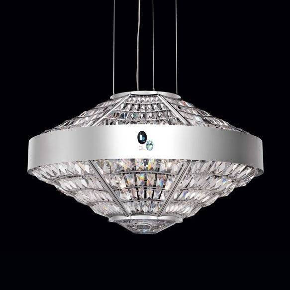 Подвесной светильник Beby Group Stone 5150E01 Satin Chrome Cut Almond Turquoise