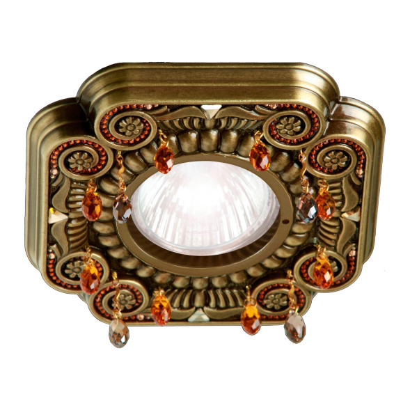 Встраиваемый спот (точечный светильник) FEDE Lighting Crystal De Luxe Palace FD1007RPBCL