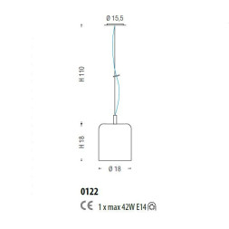 Подвесной светильник Sylcom Mask 0122 AMT