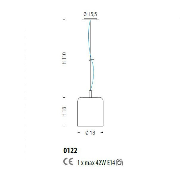 Подвесной светильник Sylcom Mask 0122 AMT