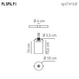 Потолочный светильник Axo Light Spillray PL SPIL P I Cristallo PLSPILPICSCR12V