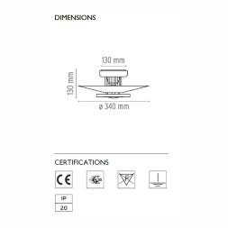 Потолочный светильник Flos Moni 1 F3801009