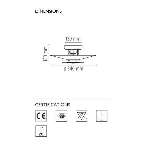 Потолочный светильник Flos Moni 1 F3801009