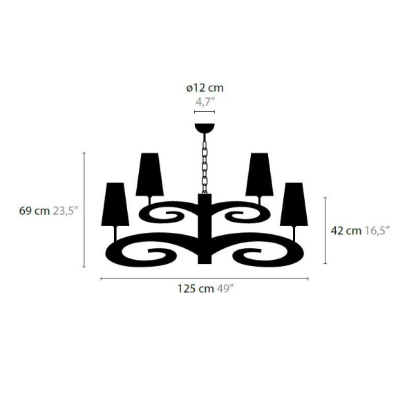 Люстра Ilfari Lazy Sunday H12+1 11423